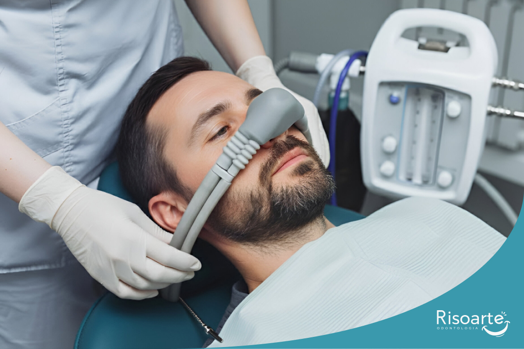 Sedação Consciente com Óxido Nitroso em adultos que tem medo, na Risoarte Odontologia na Mooca.