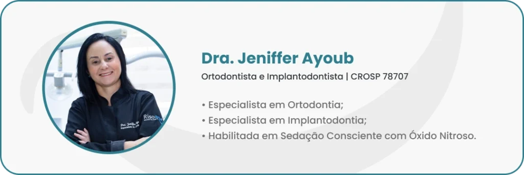 Dra. Jeniffer Ayoub - Ortodontista e Implantodontista | CROSP 78707