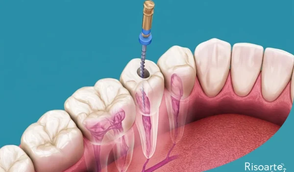 Tratamento de canal realizado para eliminar infecção dentária em clínica na Mooca.